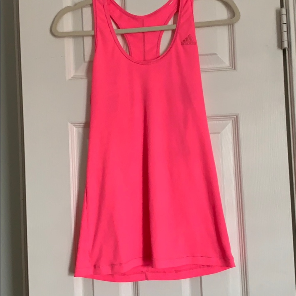 Hot pink razor back tank